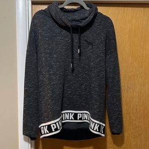 Scoop neck hoodie, PINK